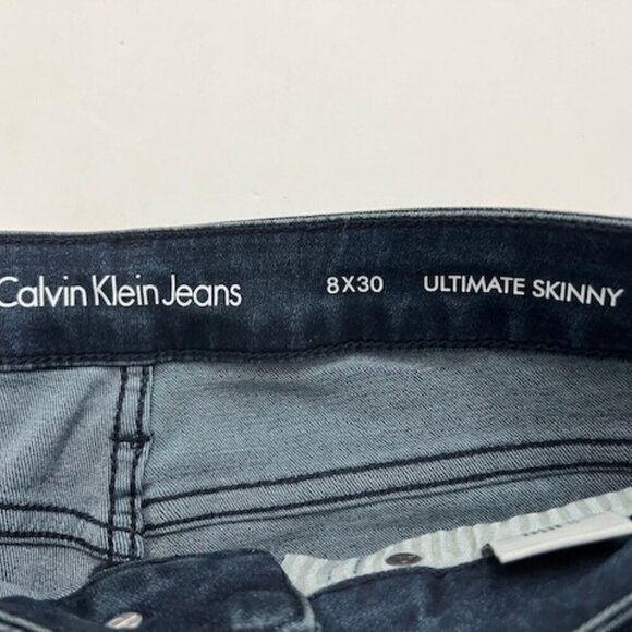 Calvin Klein Jeans Ultimate Skinny Ink Well Stretch Denim Women's Size 8x30 NWT - Picture 4 of 4